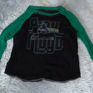 Pink Floyd Black and Green Raglan long sleeve boys 2t